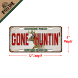 Gone Huntin' Vanity License Plate