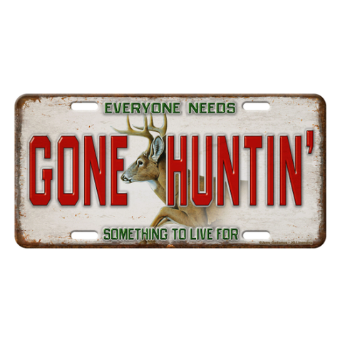 Gone Huntin' Vanity License Plate