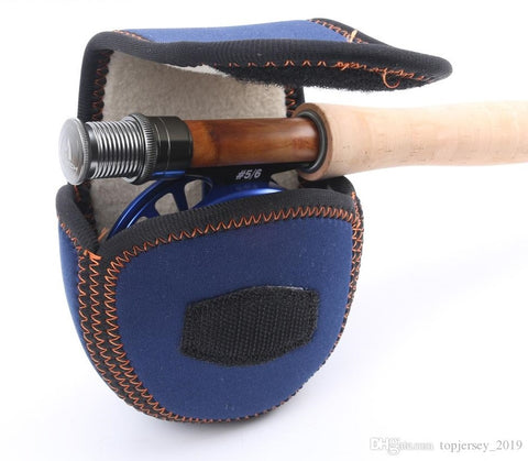 Sheepskin Fly Reel Pouch