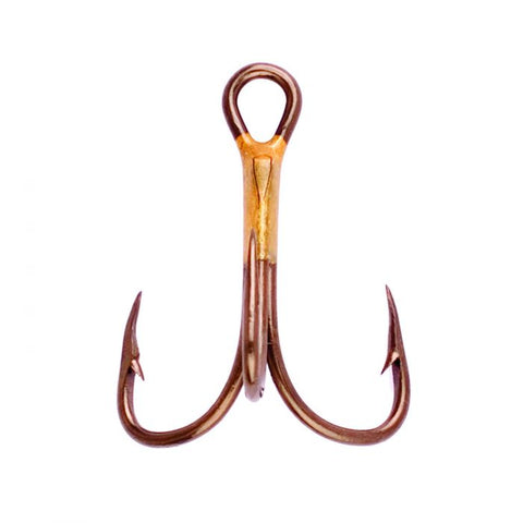 2X Strong Treble Hook, Regular Shank, Curved Point